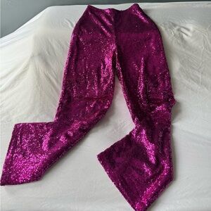 Lulu's Hot Pink Sequin Pants